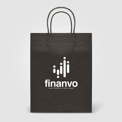 Black (Product) Kraft Paper Bag - 9.4''w x 12.12''h