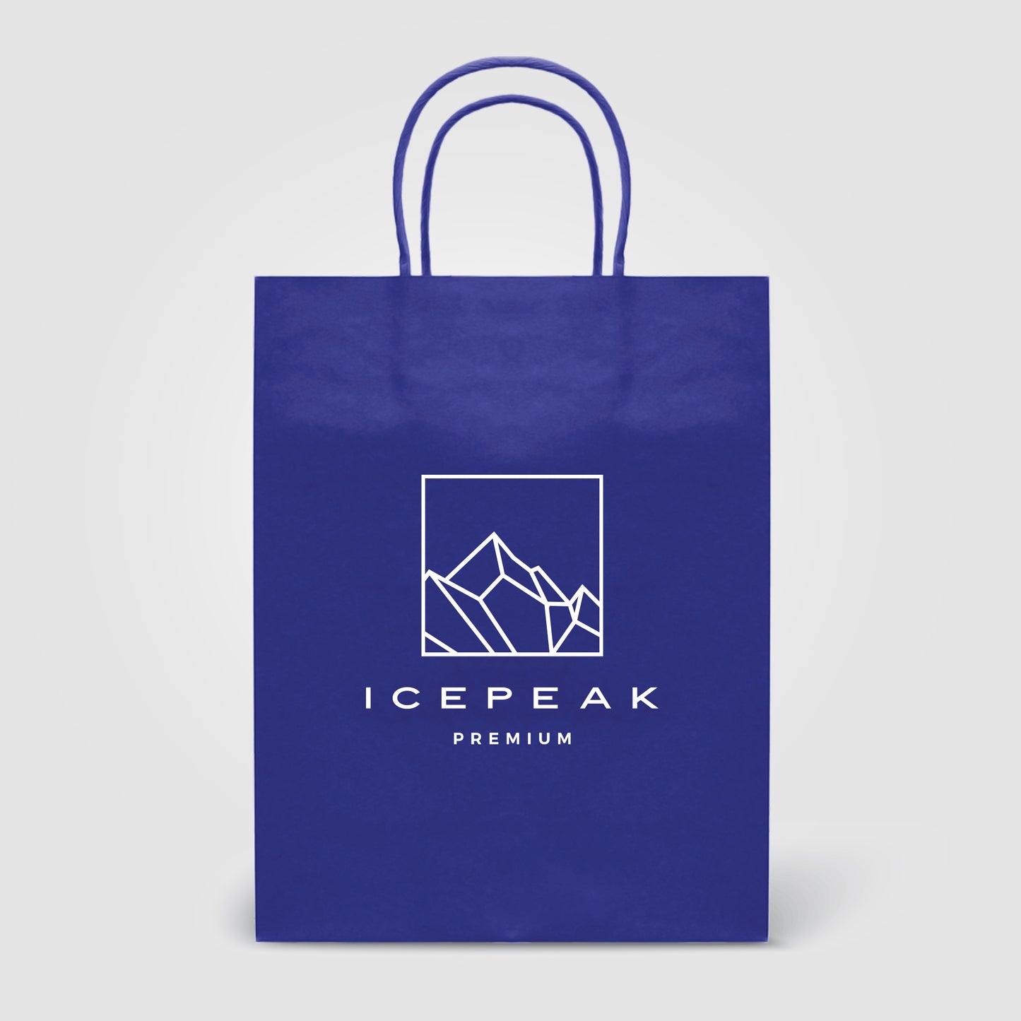 Blue (Product) Kraft Paper Bag - 9.4''w x 12.12''h