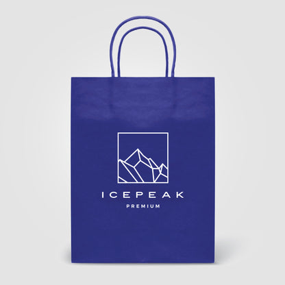 Blue (Product) Kraft Paper Bag - 9.4''w x 12.12''h