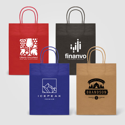 Kraft Paper Bag - 9.4''w x 12.12''h  grouped