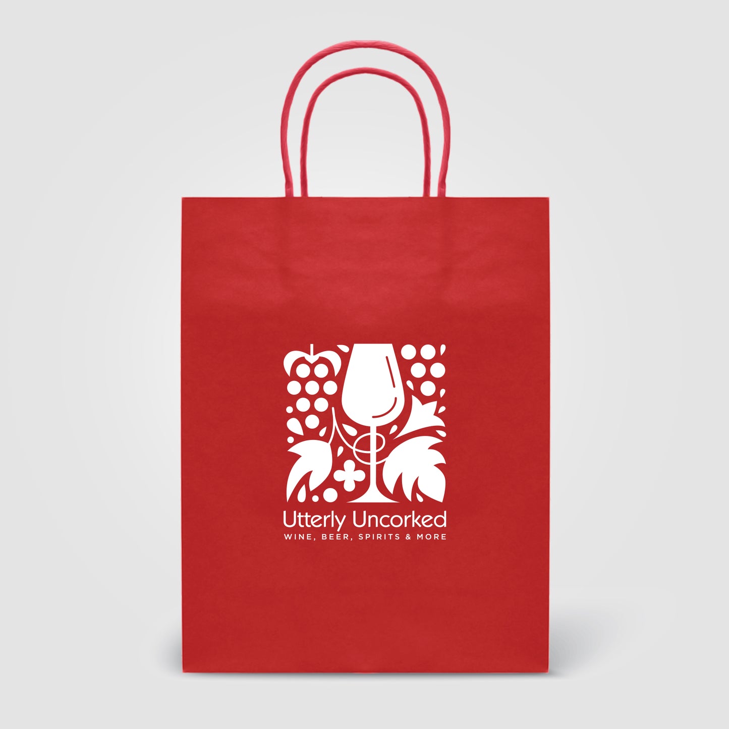 Red (Product) Kraft Paper Bag - 9.4''w x 12.12''h