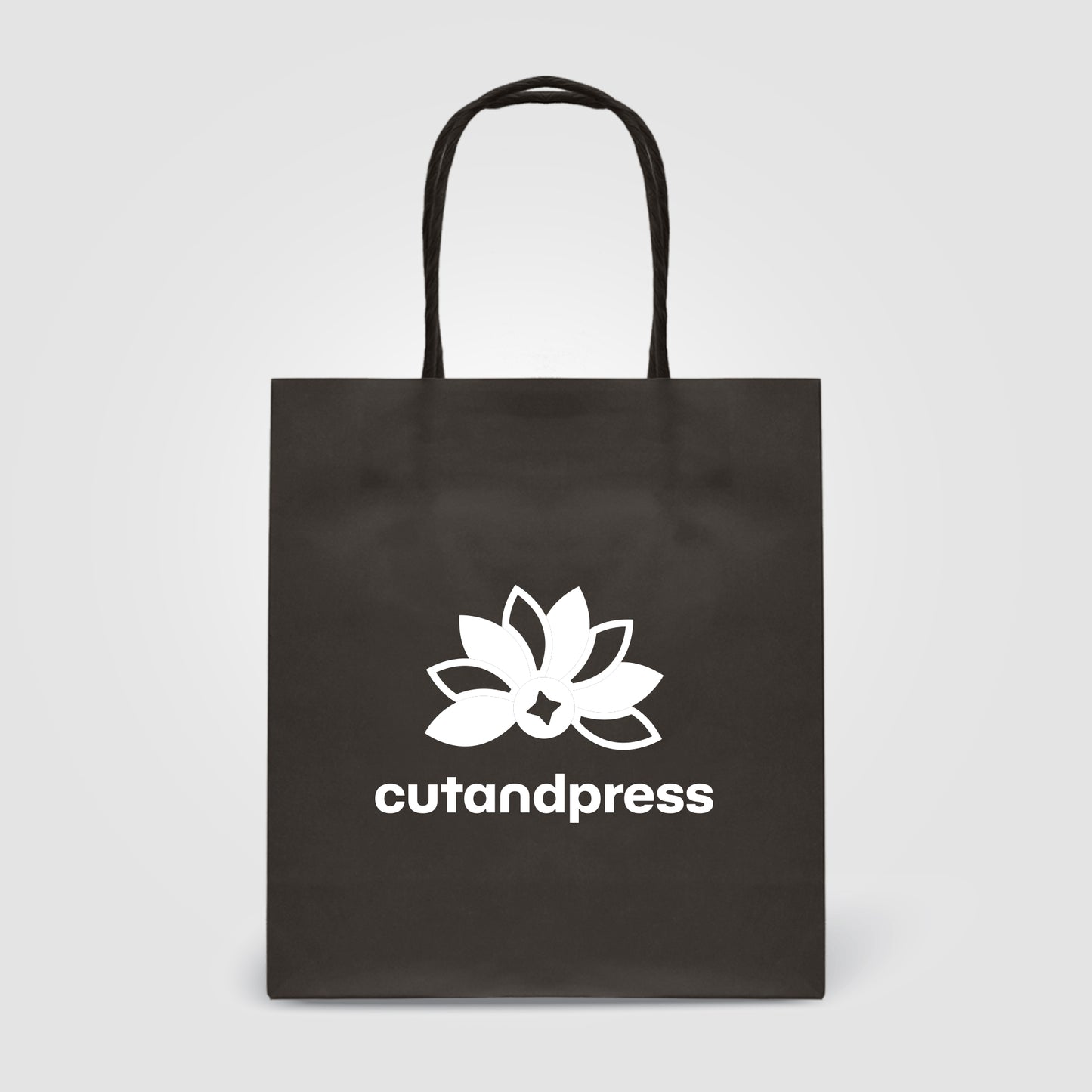 Black (Product) Kraft Paper Bag - 7.5''w x 8.3''h