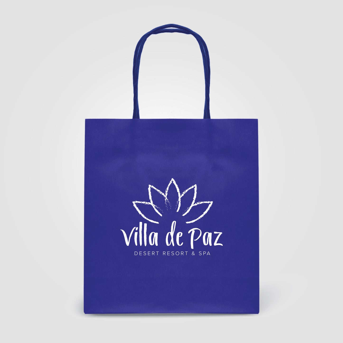 Blue (Product) Kraft Paper Bag - 7.5''w x 8.3''h
