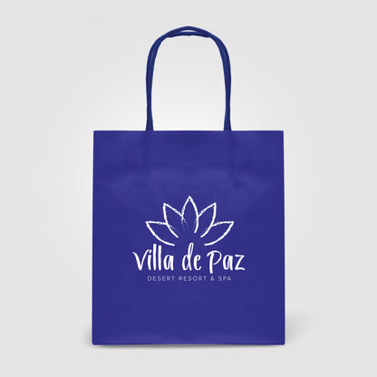 Blue (Product) Kraft Paper Bag - 7.5''w x 8.3''h