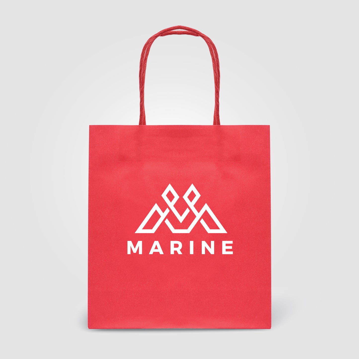 Red (Product) Kraft Paper Bag - 7.5''w x 8.3''h