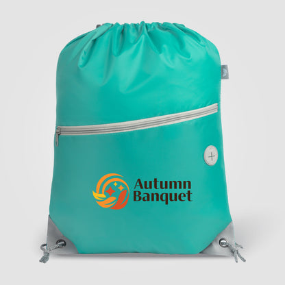 Teal (Product) Daypack - RPET Drawstring Backpack