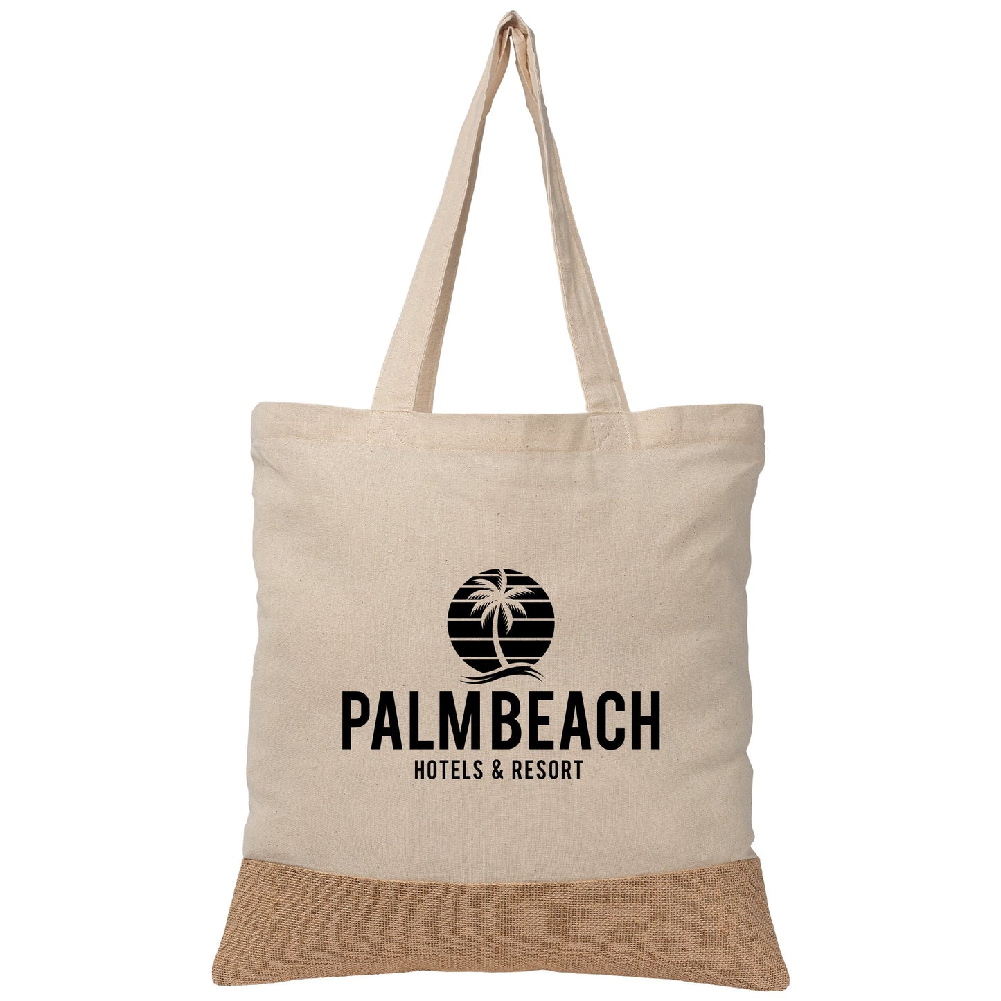 Rio™ Tote Bag - 5 oz. Recycled Cotton Blend with Jute  grouped