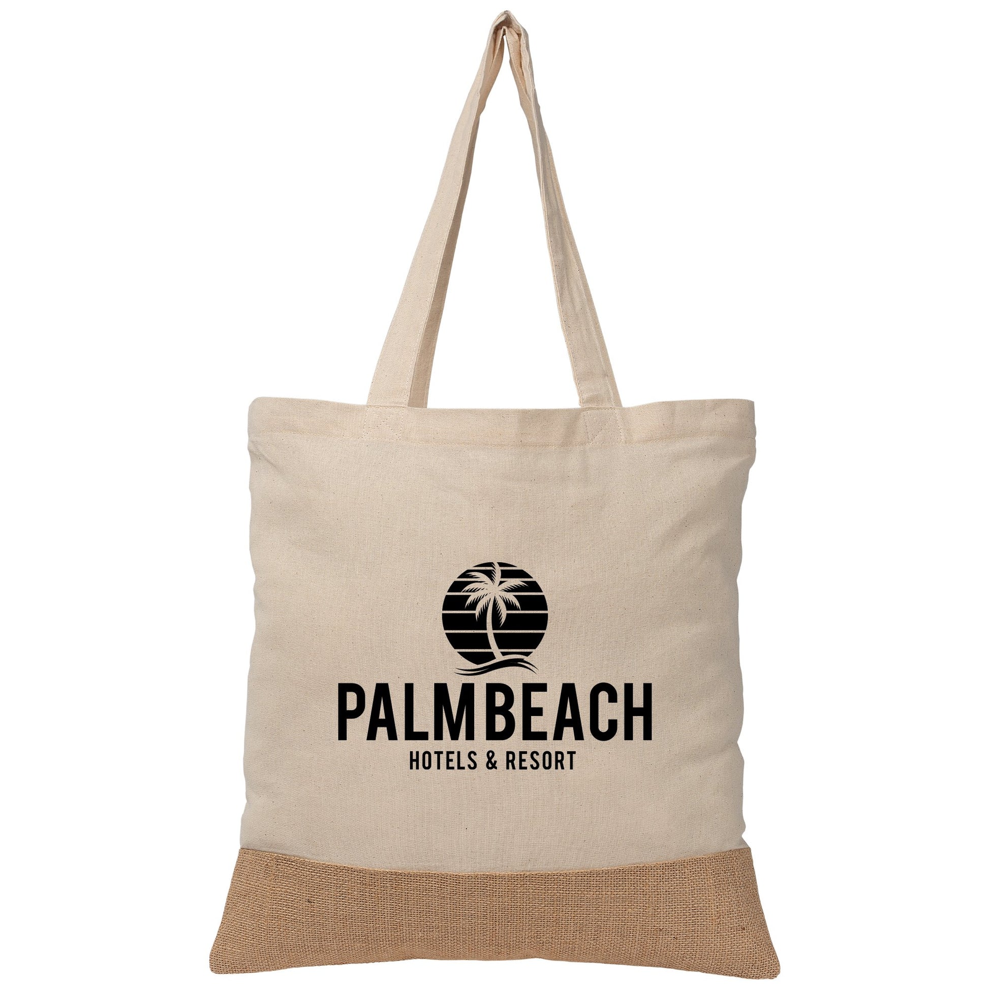 Rio™ Tote Bag - 5 oz. Recycled Cotton Blend with Jute  grouped