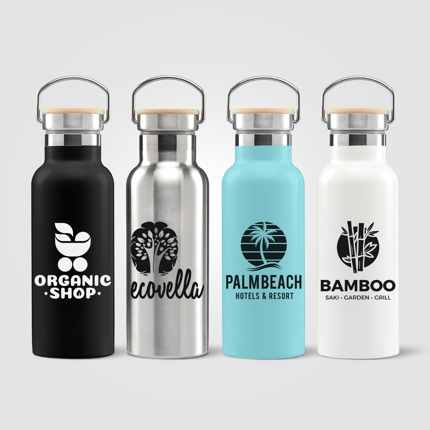 Oahu - 16 oz. Double-Wall Stainless Canteen Bottle  grouped