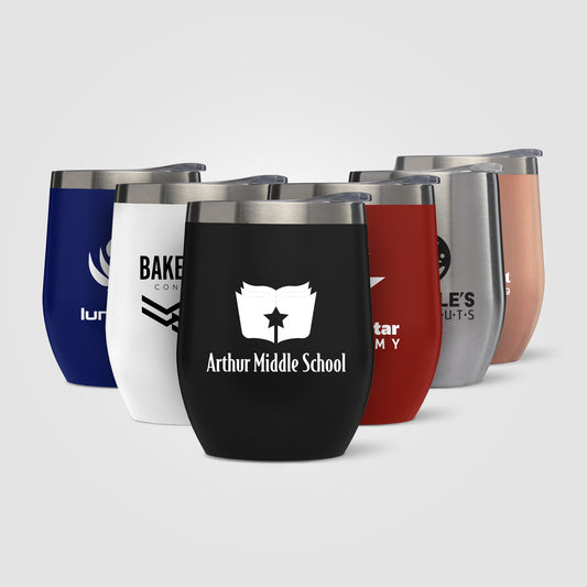 Escape - 11 oz. Double-Wall Stainless Wine Cup  grouped