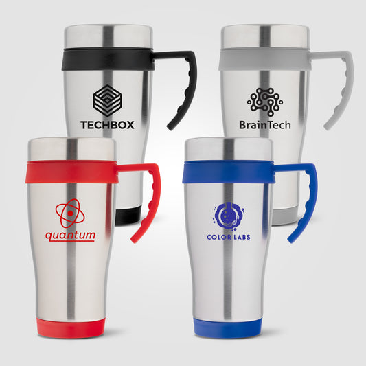 Legend Plus - 16 oz. Stainless Steel Travel Mug with Handle  grouped