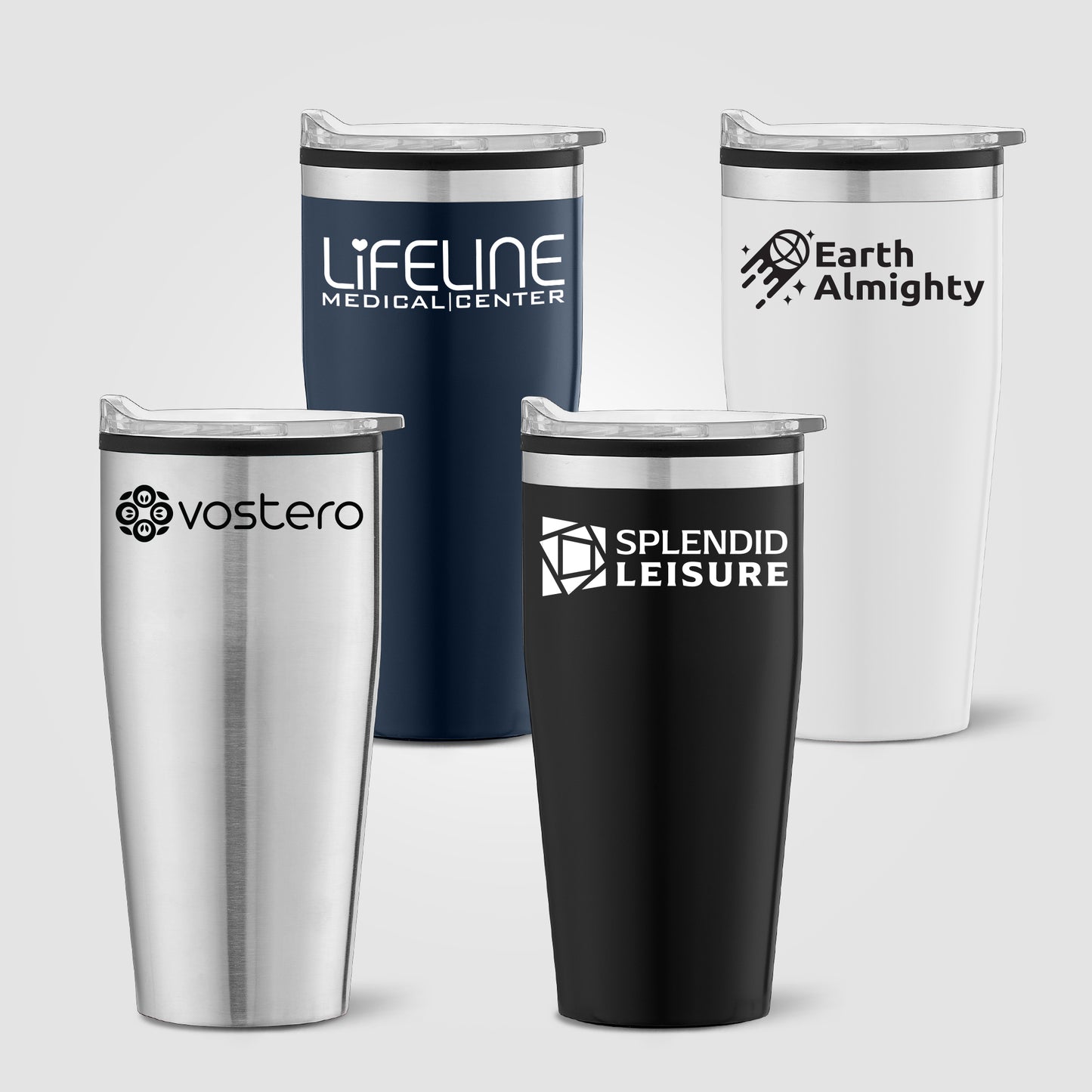 Jasper - 18 oz. Stainless Steel Tumbler with Plastic Interior  grouped