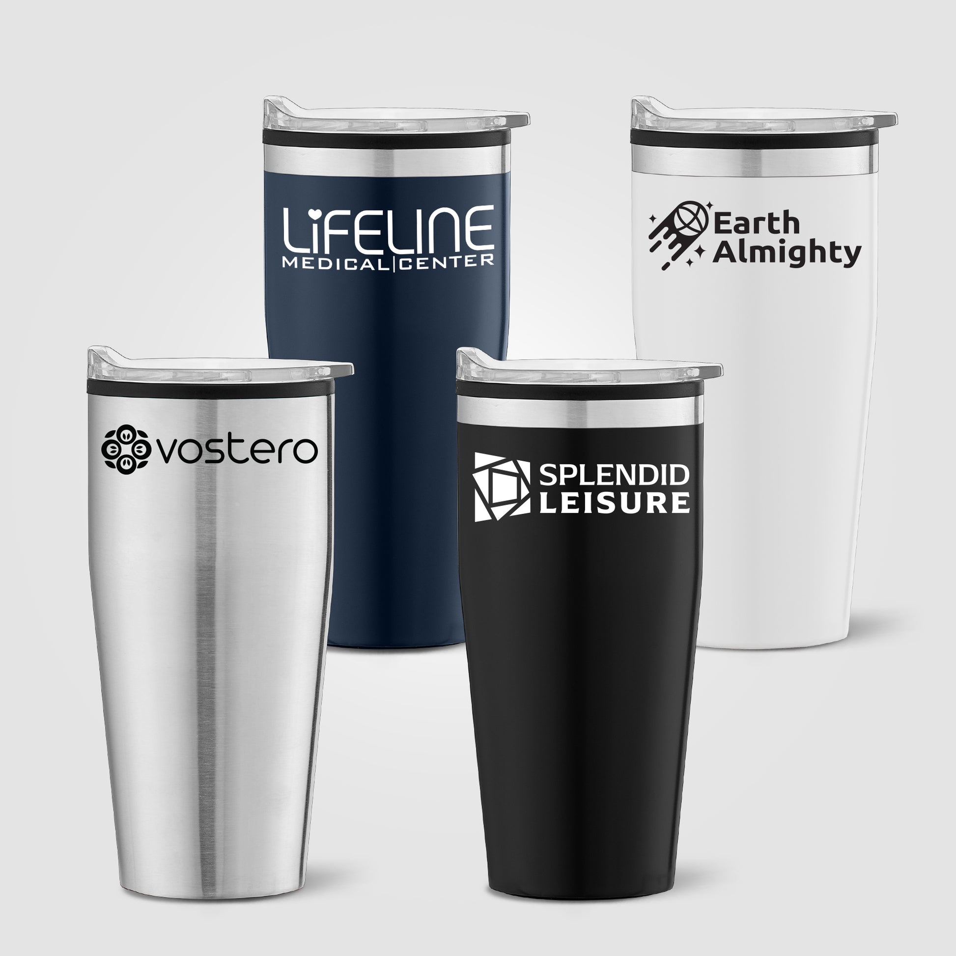 Jasper - 18 oz. Stainless Steel Tumbler with Plastic Interior  grouped