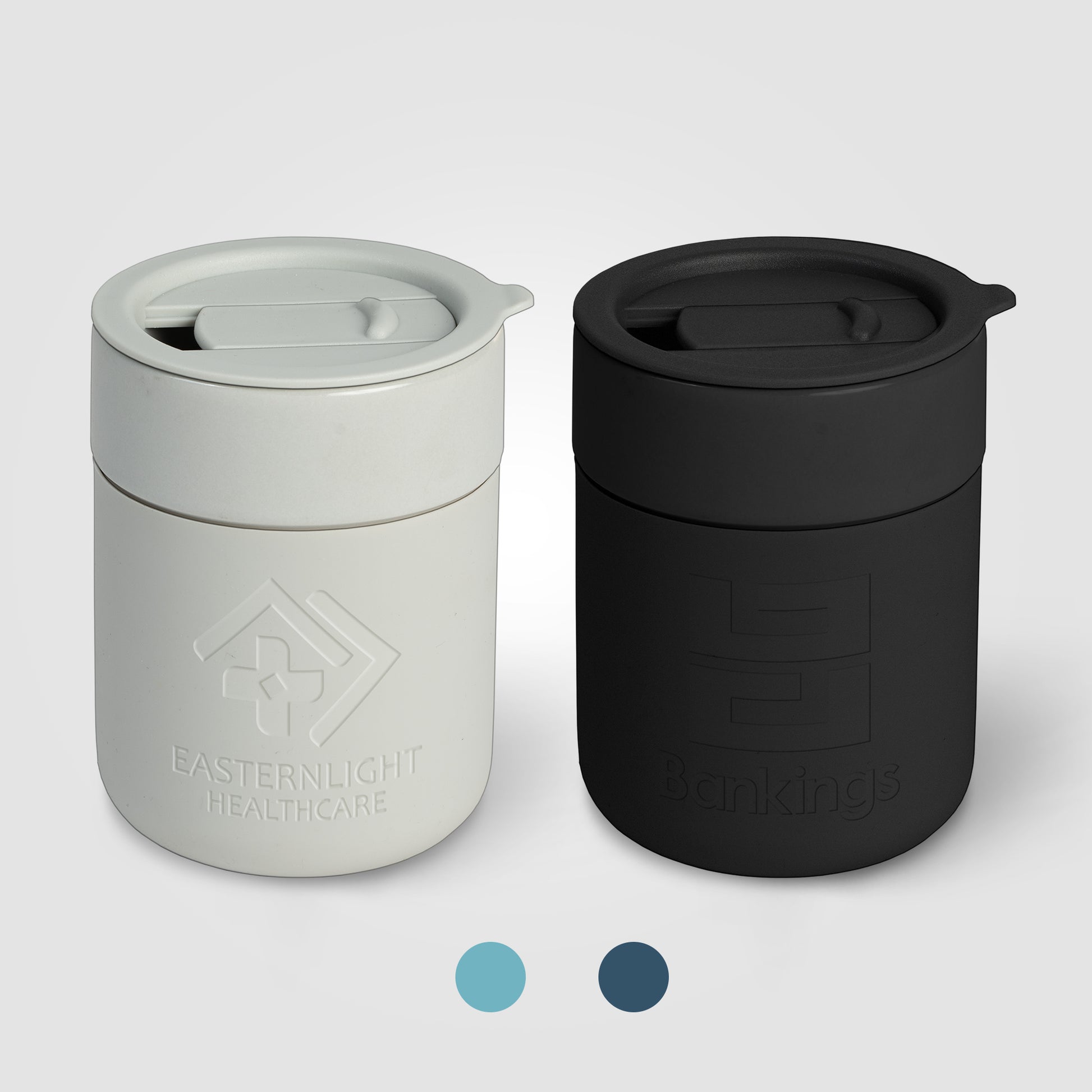 Obsidian - 10 oz. Ceramic and Silicone Mug  grouped