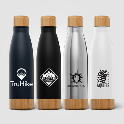 Ibiza Bamboo - 21 oz. Double-Wall Stainless Bottle  grouped