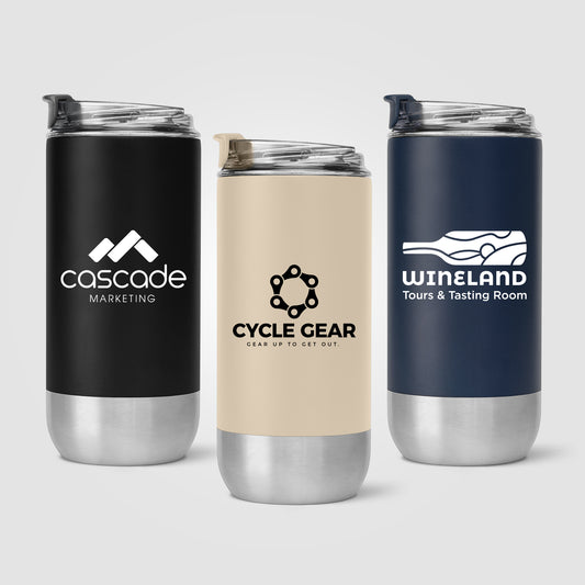 Glacier - 16 oz. Double-Wall Recycled Stainless Steel Tumbler  grouped