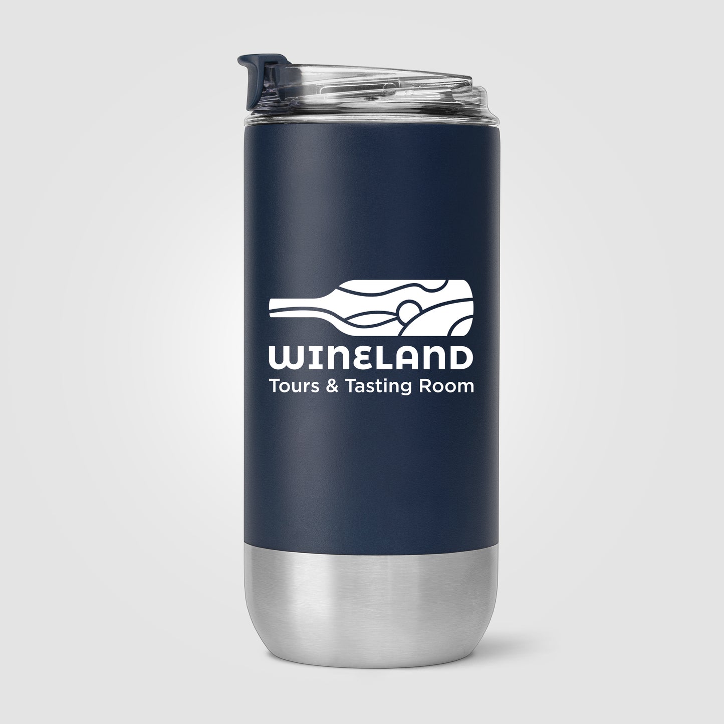 Clear (Lid) Glacier - 16 oz. Double-Wall Recycled Stainless Steel Tumbler