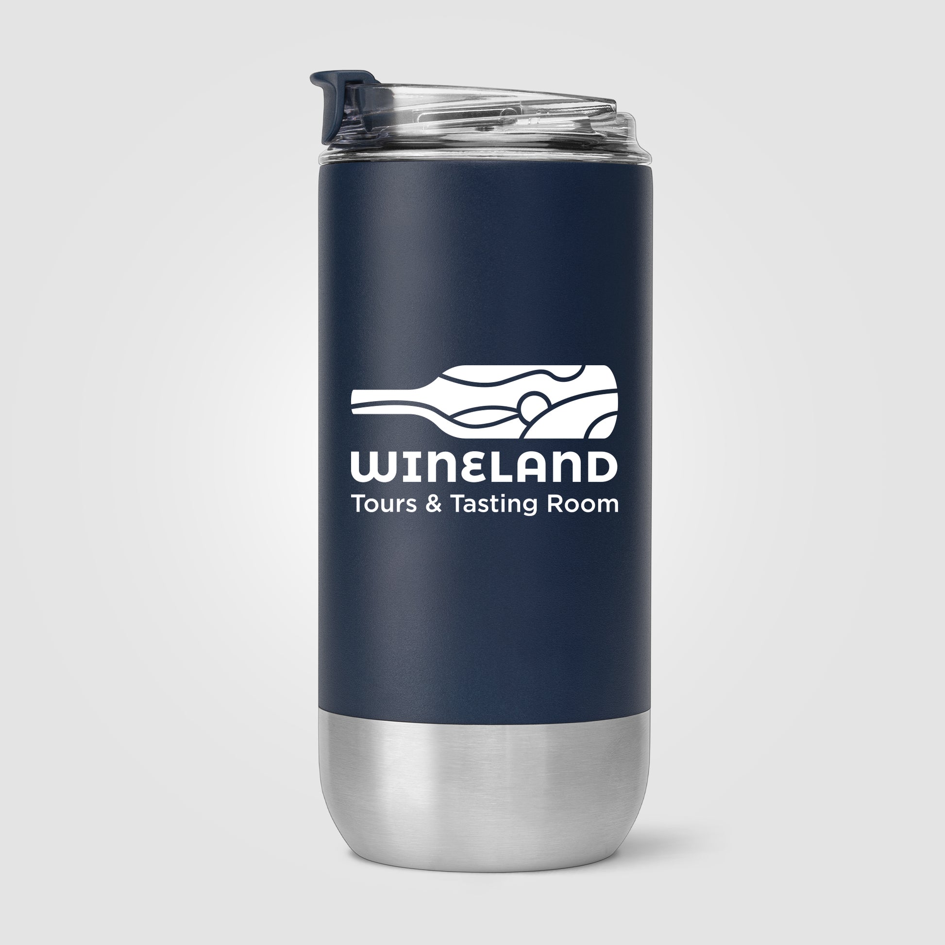 Clear (Lid) Glacier - 16 oz. Double-Wall Recycled Stainless Steel Tumbler