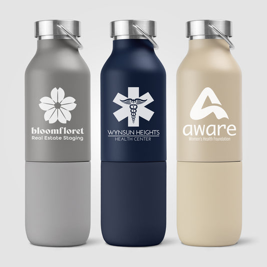 Freya Duo – 2-in-1 20 oz. Double-Wall Recycled Stainless Steel Bottle with 11 oz. Tumbler  grouped