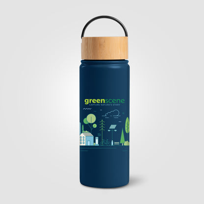 Brown (Lid) Reborn - 18 oz. Double Wall Stainless Steel Bottle