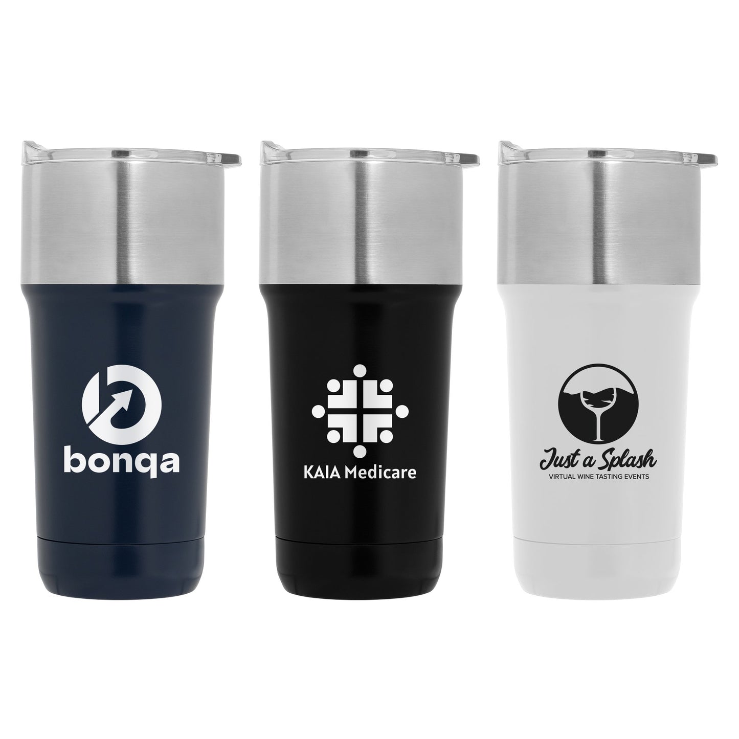Optimus - 20 oz. Double Wall Recycled Stainless Tumbler with Ceramic Interior  grouped