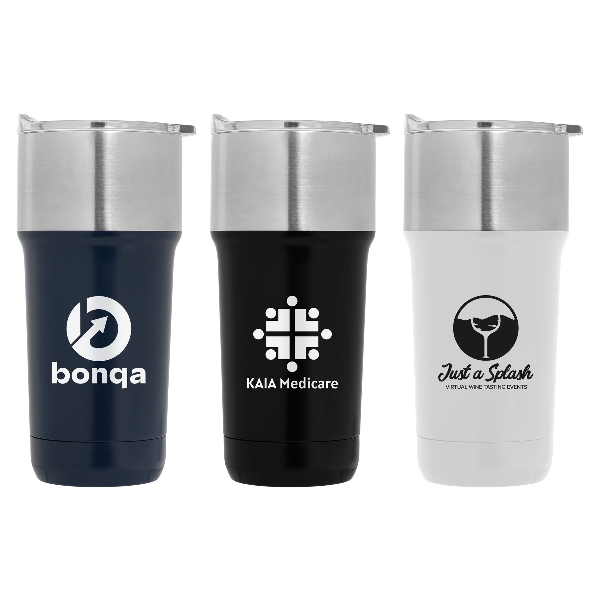 Optimus - 20 oz. Double Wall Recycled Stainless Tumbler with Ceramic Interior  grouped