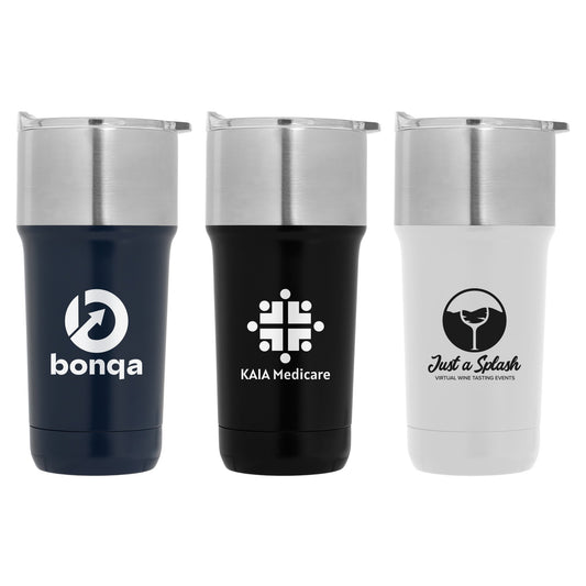 Optimus - 20 oz. Double Wall Recycled Stainless Tumbler with Ceramic Interior  grouped