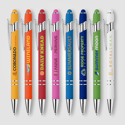 Assorted (Barrel) Ellipse Softy Brights Gel Pen w/Stylus