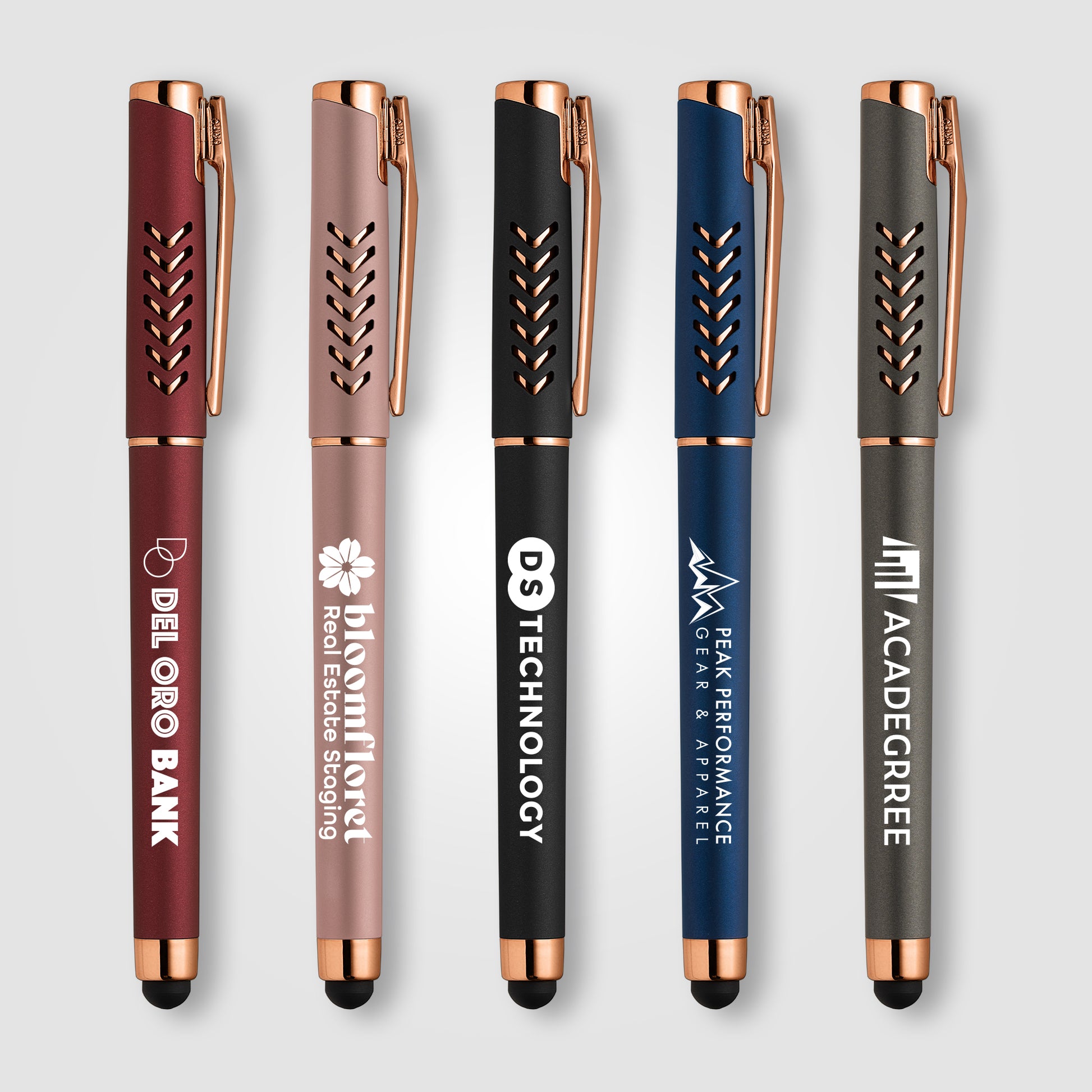 Assorted (Barrel) Hollywood Rose Gold Gel Pen w/Stylus