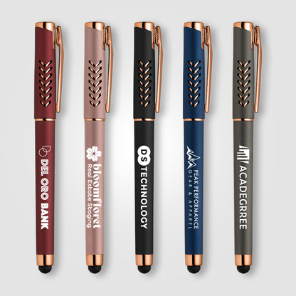 Assorted (Barrel) Hollywood Rose Gold Gel Pen w/Stylus