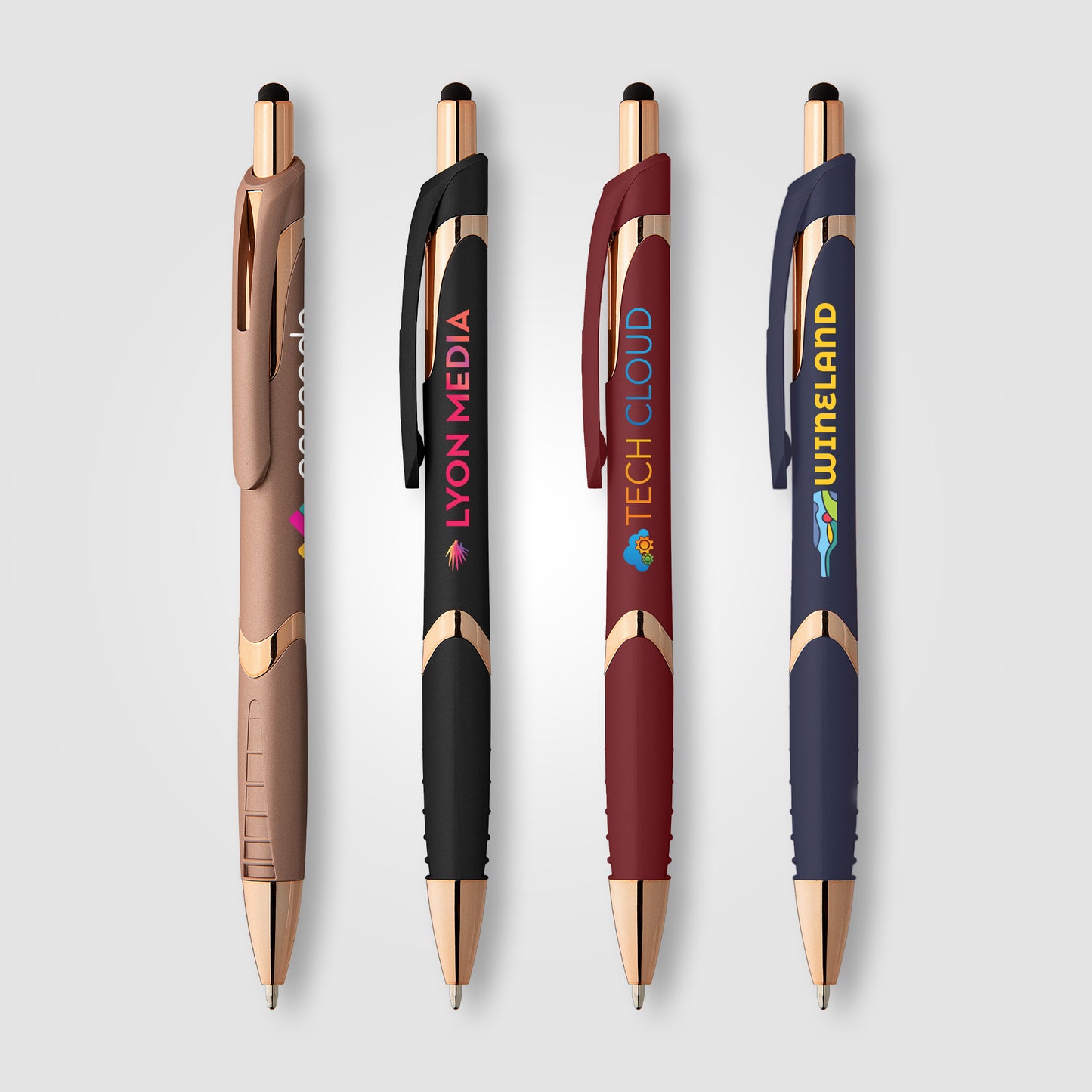 Assorted (Barrel) Solana Softy Rose Gold w/ Stylus