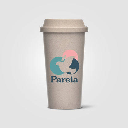 Beige (Lid) Costa Rica - 16 oz. Wheat Plastic Tumbler