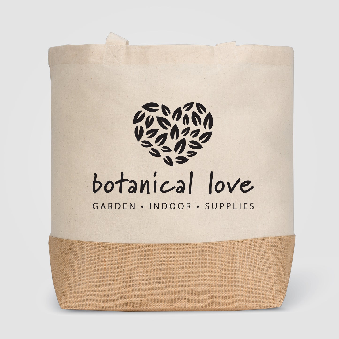 Beige (Product) Rio™ Shopper Tote Bag - 5 oz. Recycled Cotton Blend with Jute