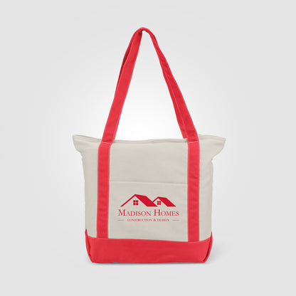 Beige (Product) Zephyr - 12 oz. Cotton Canvas Tote Bag