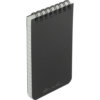 Black 3” x 5” Rite in the Rain Top Spiral Notebook plain