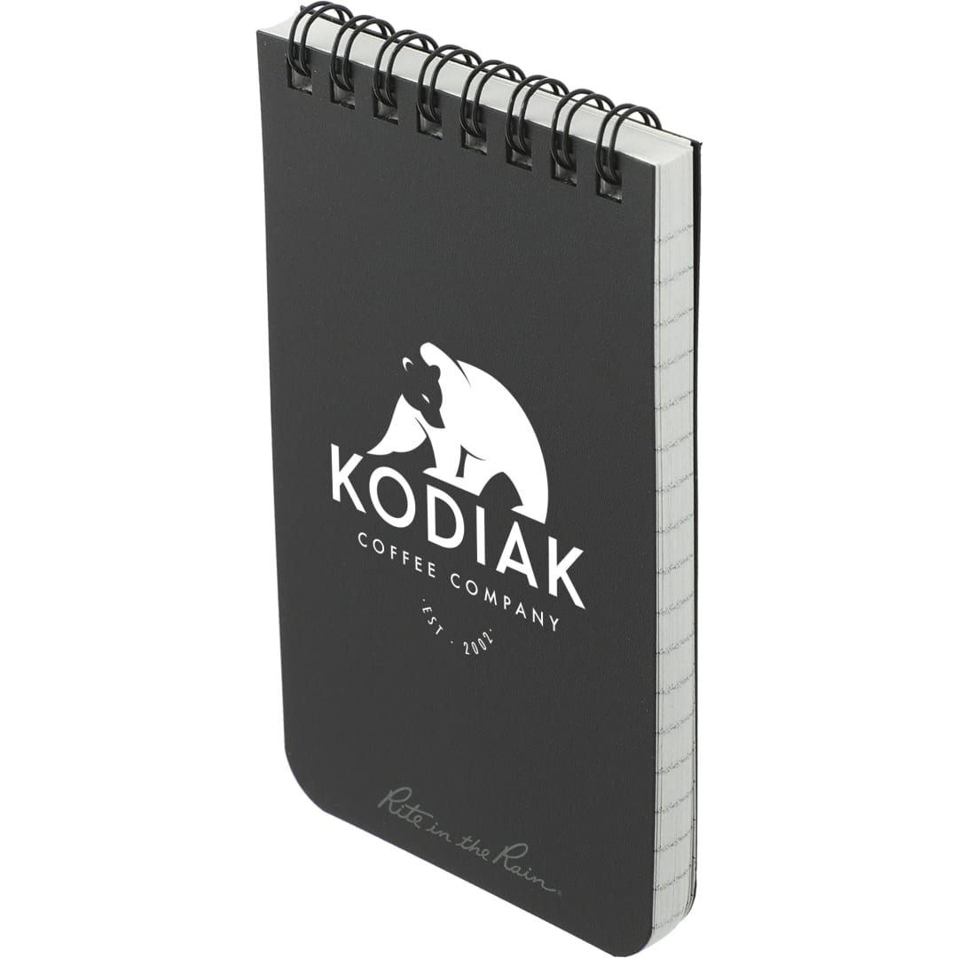 Black 3” x 5” Rite in the Rain Top Spiral Notebook
