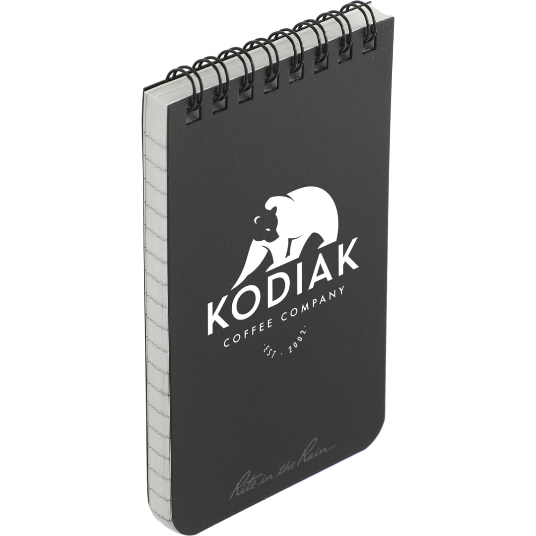 Black 3” x 5” Rite in the Rain Top Spiral Notebook