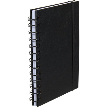 Black 5” x 7” FSC® Recycled Morano Spiral Journal plain