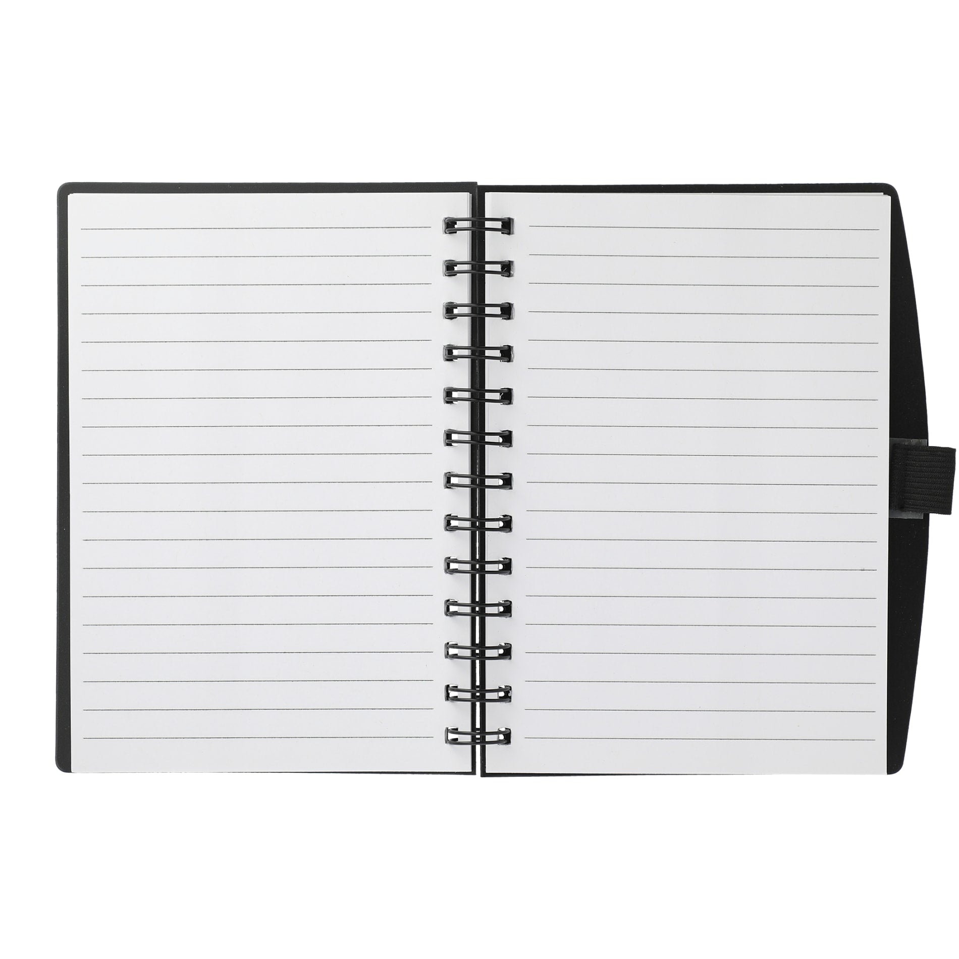 Black 5.5" x 7" FSC® Mix Coordinator Spiral Notebook plain