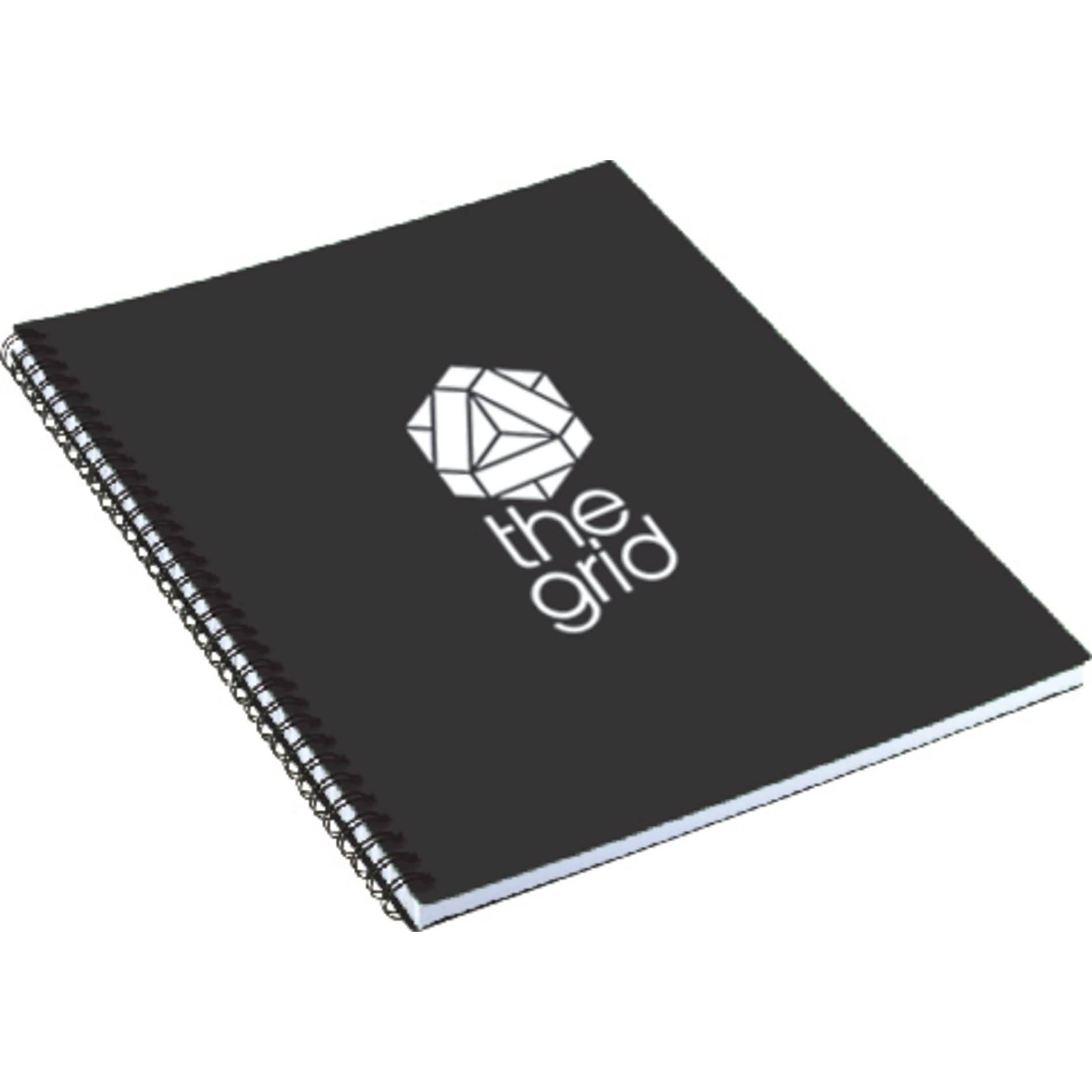 Black 8.5" x 11" FSC® Mix Lg Business Spiral Notebook