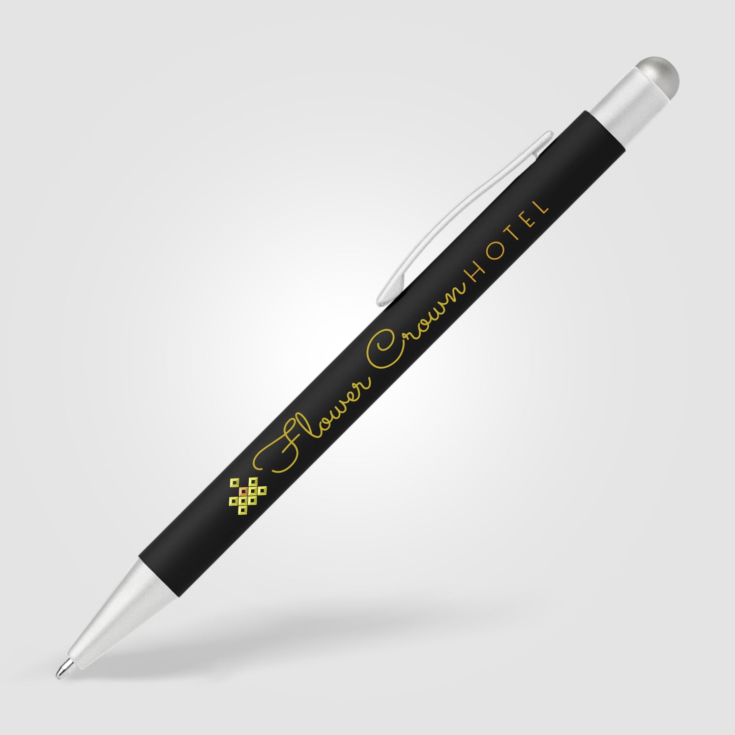 Black (Barrel) Bowie Softy Satin with Stylus