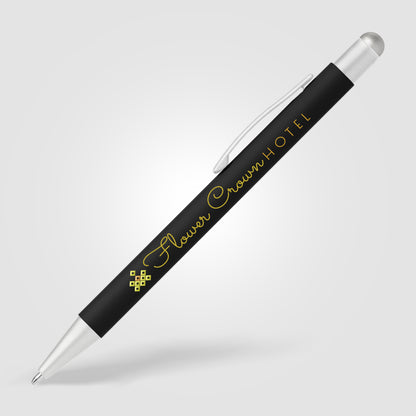 Black (Barrel) Bowie Softy Satin with Stylus