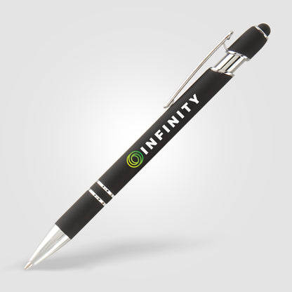 Black (Barrel) Ellipse Softy w/ Stylus