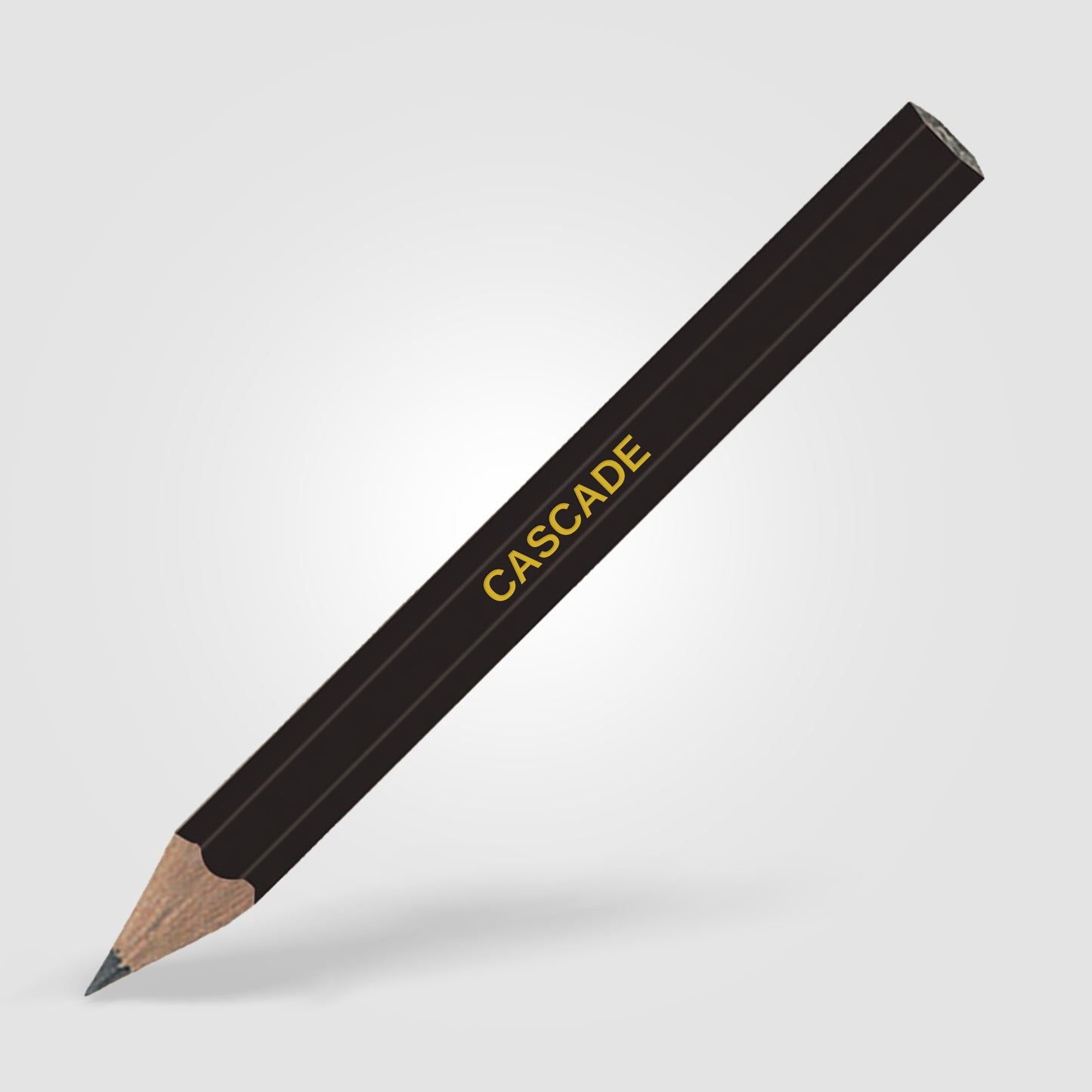 Black (Barrel) Golf Pencil (Hex.)