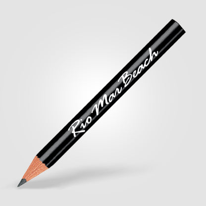 Black (Barrel) Golf Pencil (Round)