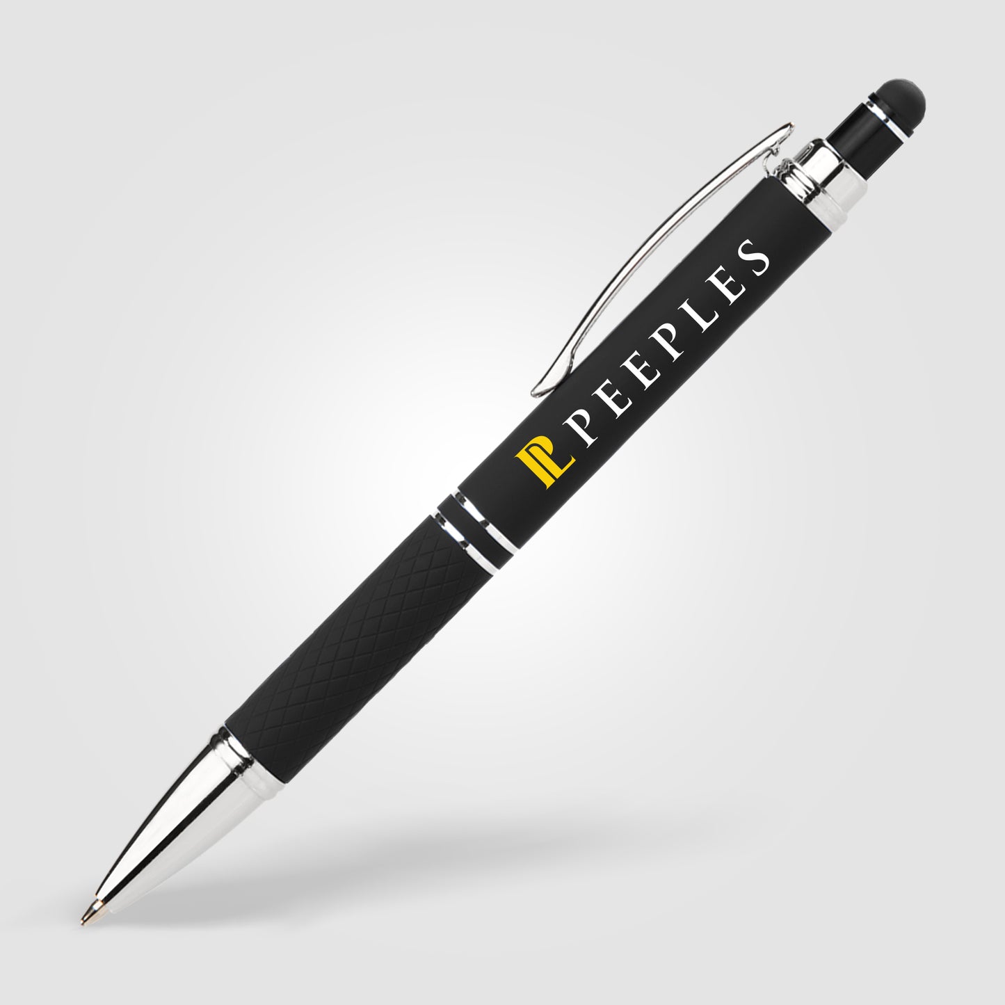 Black (Barrel) Phoenix Softy Gel Pen w/ Stylus