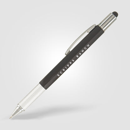 Black (Barrel) Pro Tool Pen w/ Stylus