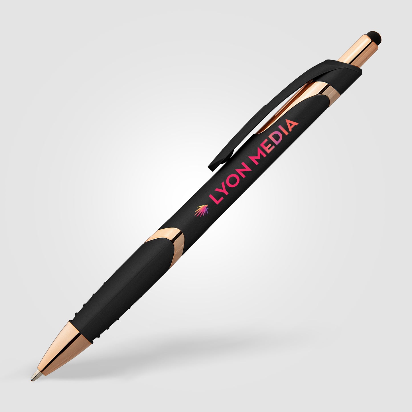 Black (Barrel) Solana Softy Rose Gold w/ Stylus