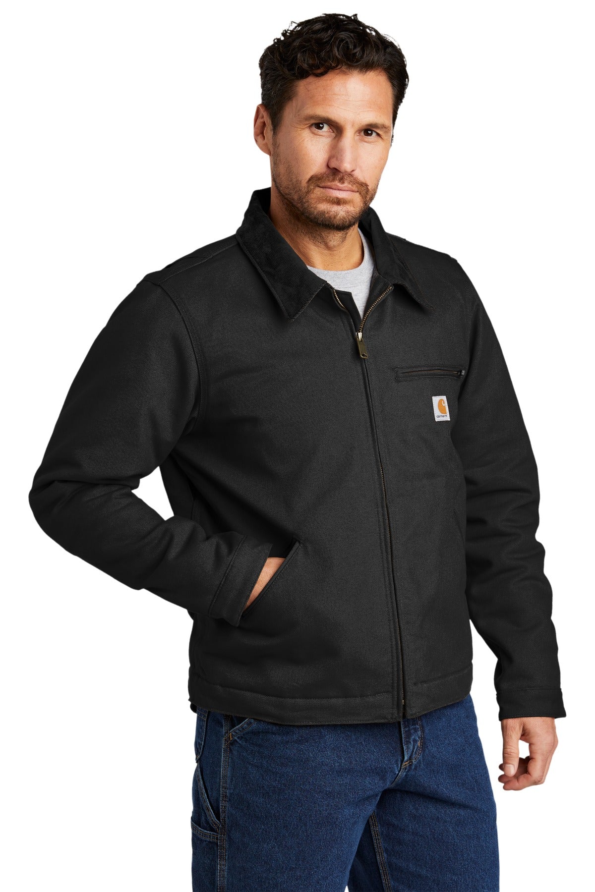 Black Carhartt Duck Detroit Jacket CT103828