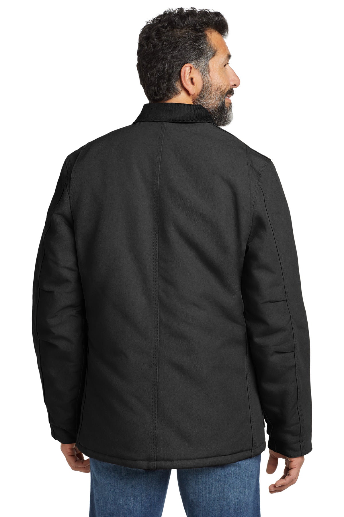 Black Carhartt Duck Traditional Coat. CT106674